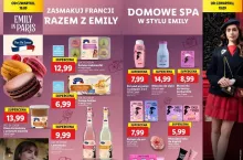 Od 19 września w sklepach Lidl dostepna jest limitowana eeria produktów nawiązujących do serialu ”Emily in Paris” (fot. lidl.pl)