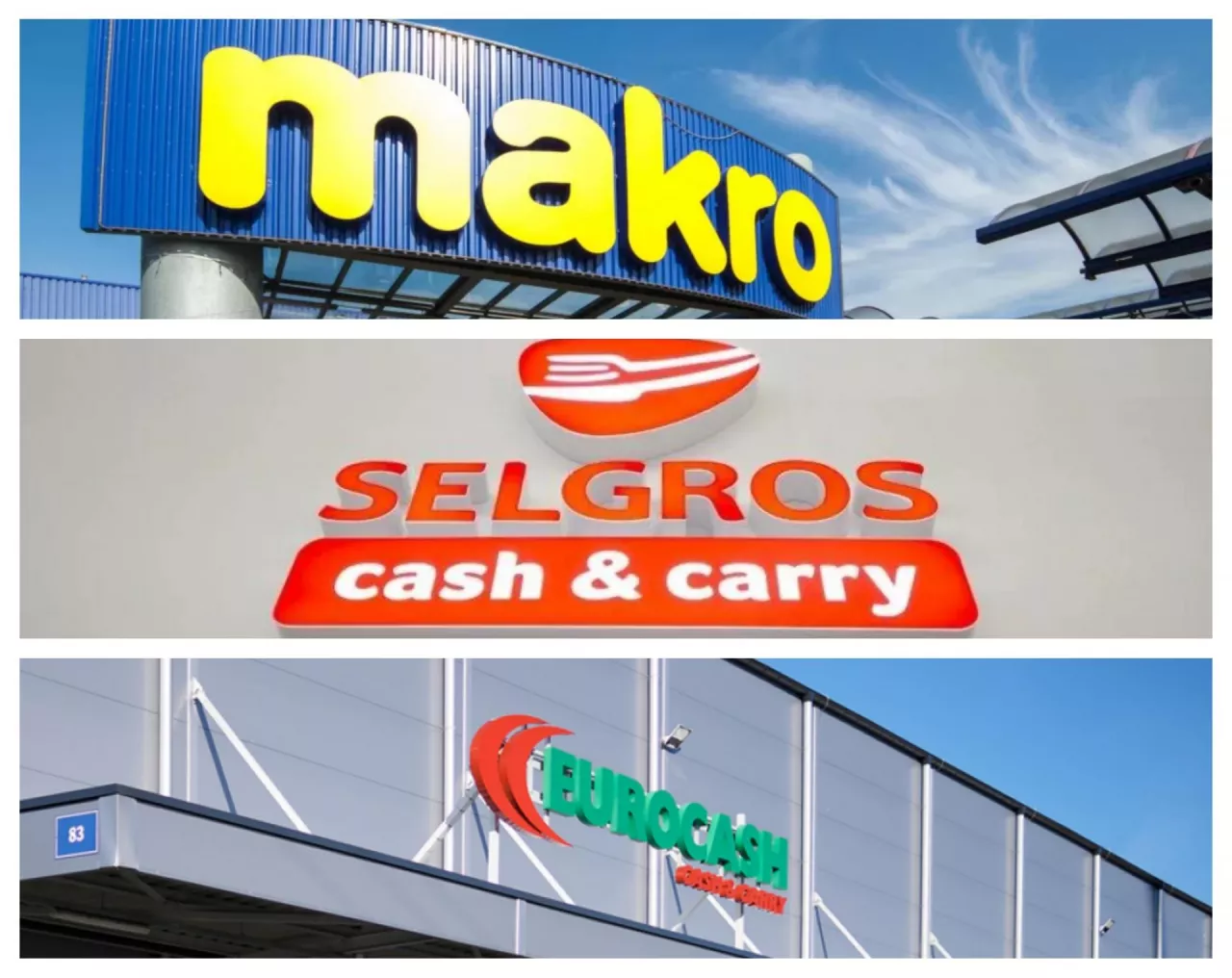 &lt;p&gt;Makro, Eurocash, Selgros (fot. Wh)&lt;/p&gt;