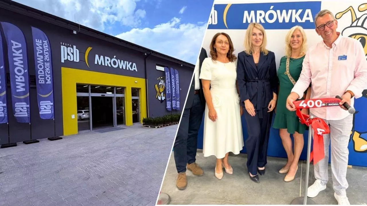 &lt;p&gt;PSB Mrówka ma już 400 sklepów w Polsce (fot. PSB Mrówka Łęczyca + Blue Dolphin Tapes/Facebook)&lt;/p&gt;