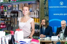 &lt;p&gt;Inspekcja Pracy zmieni umowę zlecenie na etat? Nowe problemy dla właścicieli sklepów (fot. Canva + PIP)&lt;/p&gt;